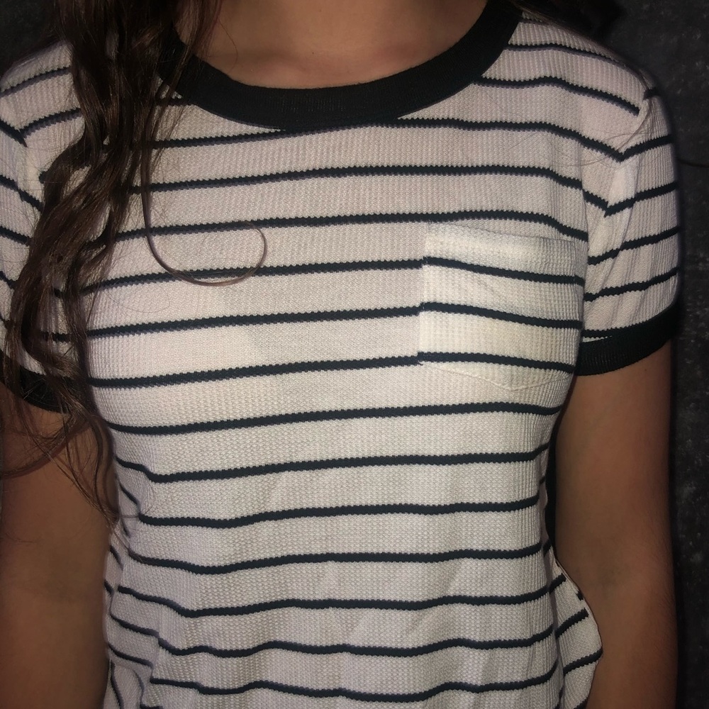 stripped crop top